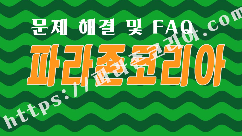 문제 해결 및 FAQ